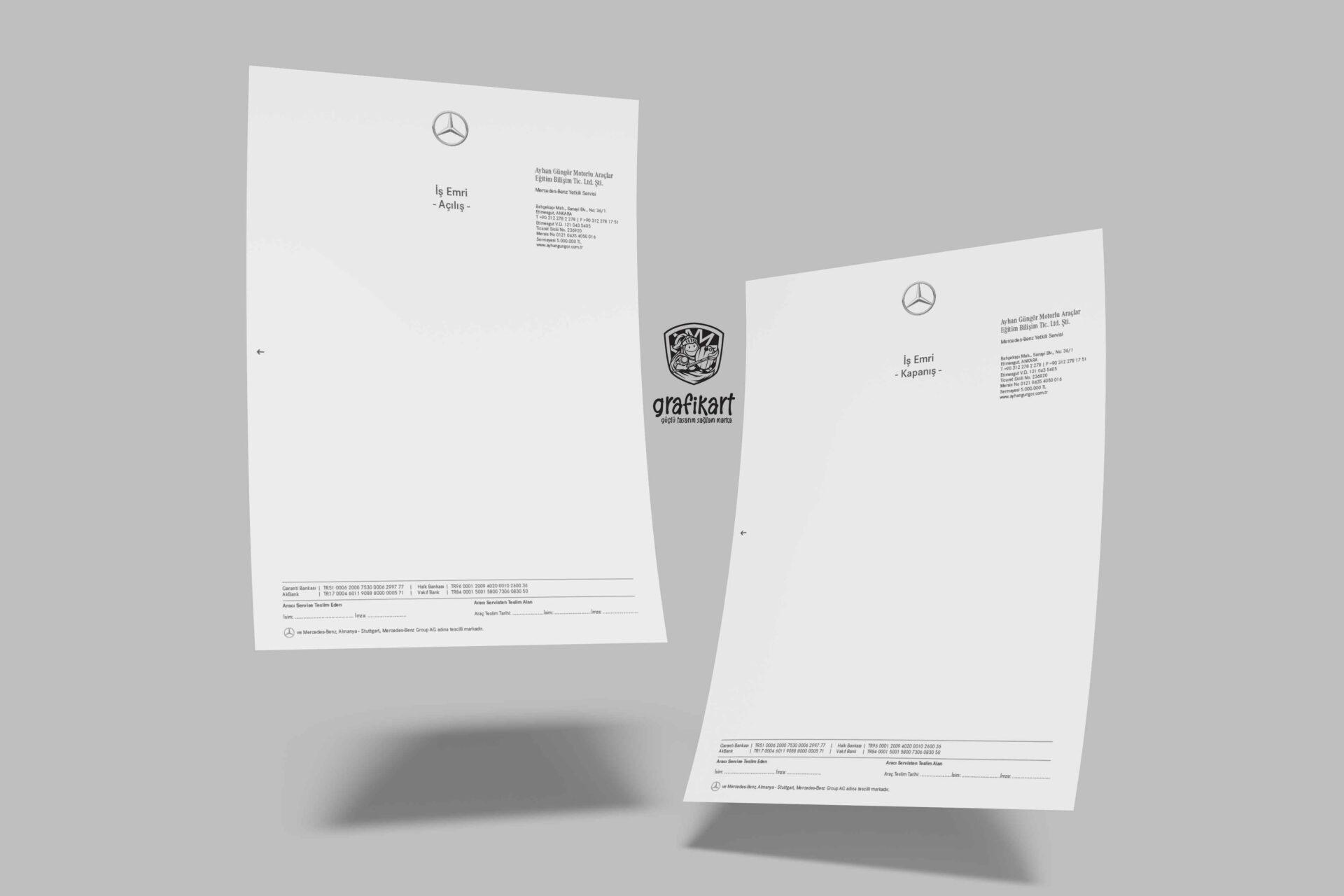 Ayhan Güngör Oto İş Emri Formu