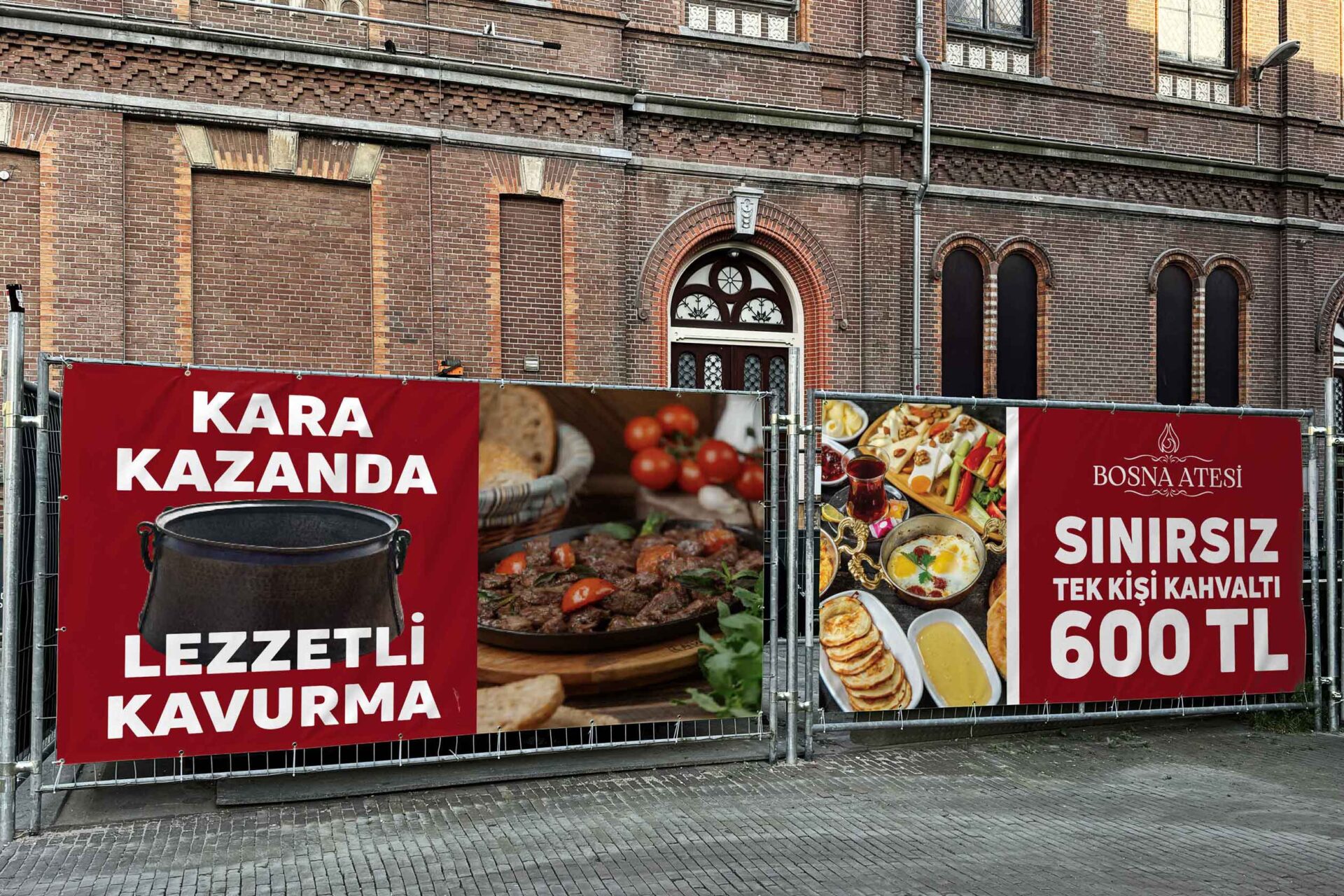 Bosna Ateşi Lokanta Brandası