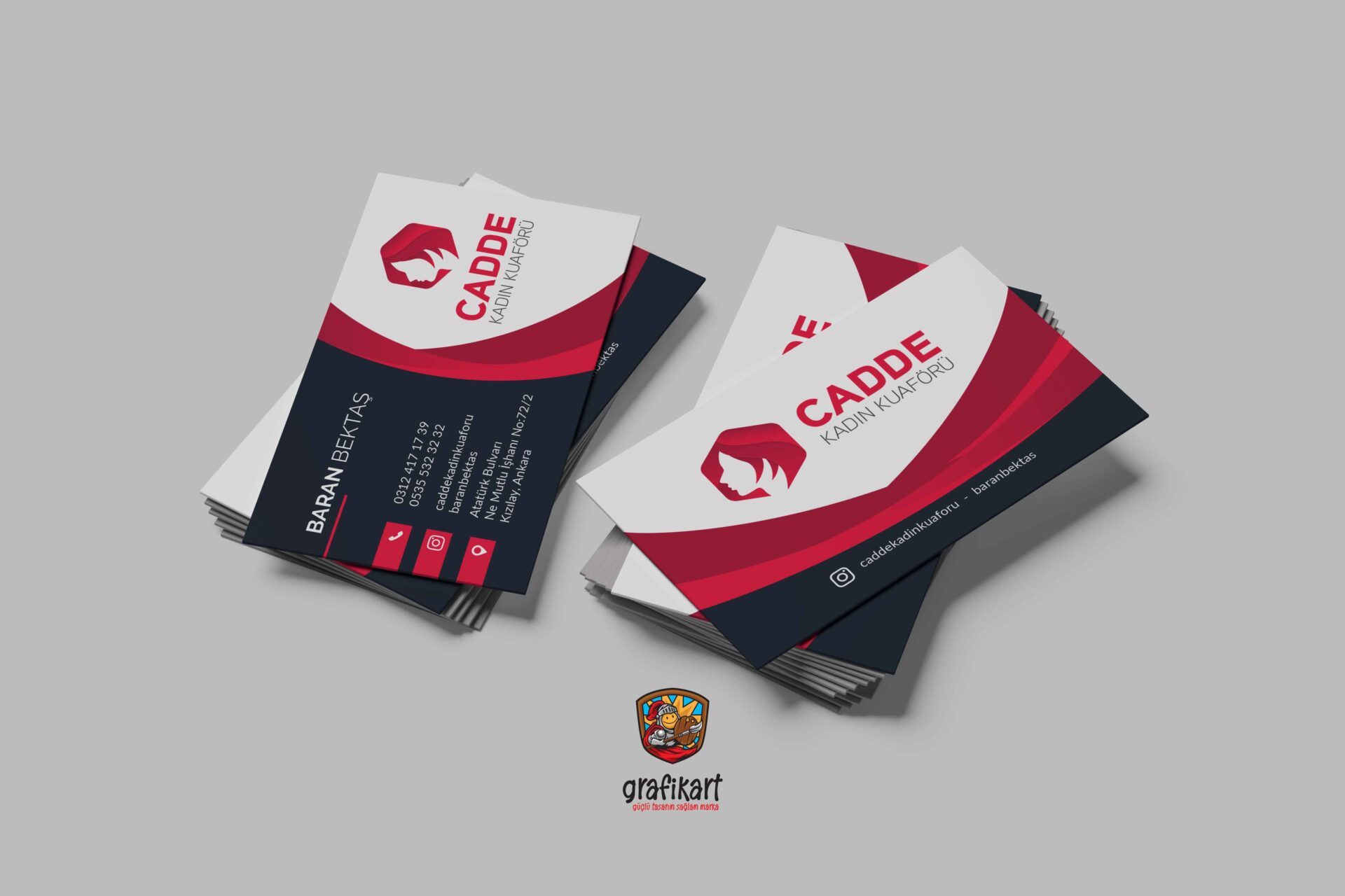 Cadde Kuaför Kartvizit