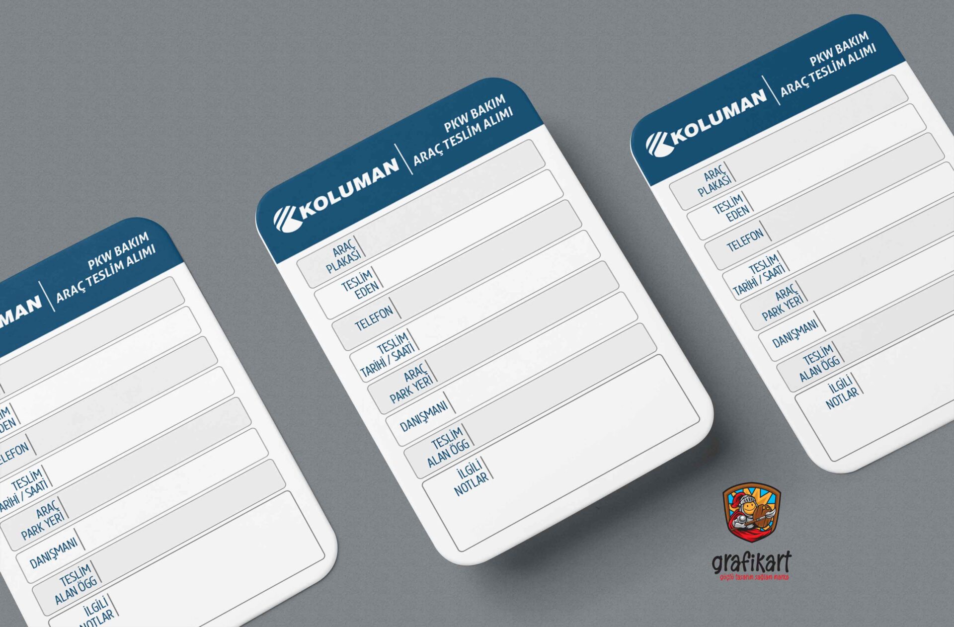 Koluman Araç Teslim Kartı